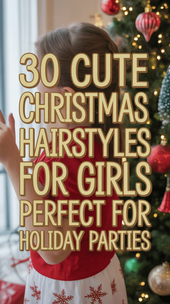 30 Cute Christmas Hairstyles for Girls Perfect for Holiday Parties Cute Christmas Hairstyles for Girls Perfect for Holiday Parties