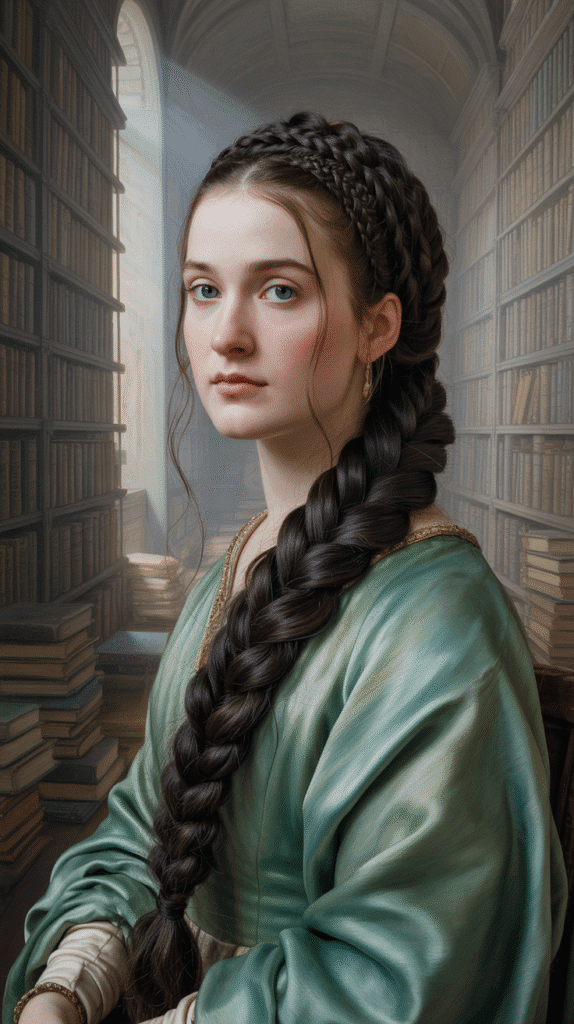 33 Step-by-Step Medieval Hairstyles for Princesses 23 The Nested Braids Style