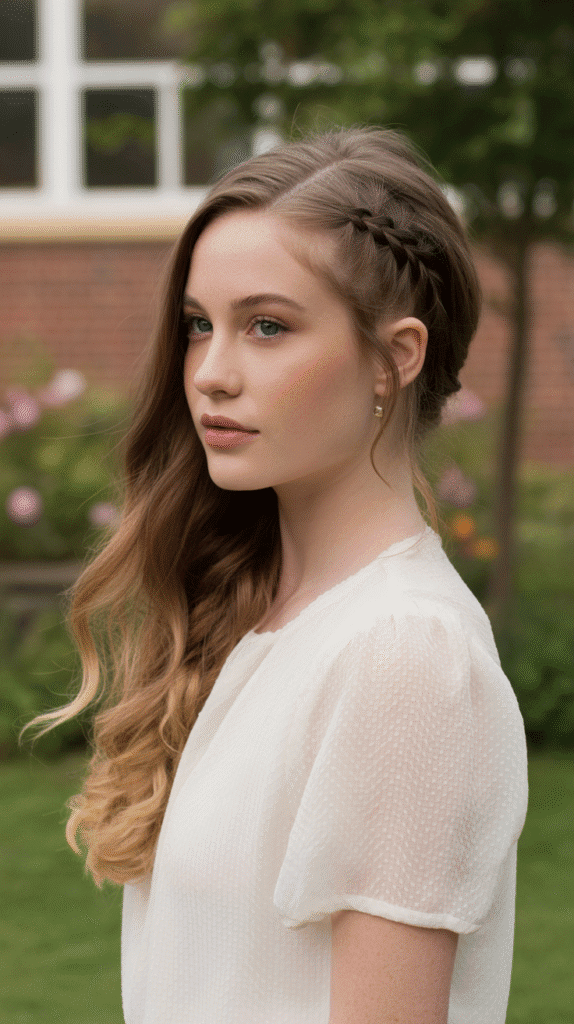 27 Easy Hairstyles for Long Hair for School That Are Cute and Quick 8 Side Braid with Loose Waves