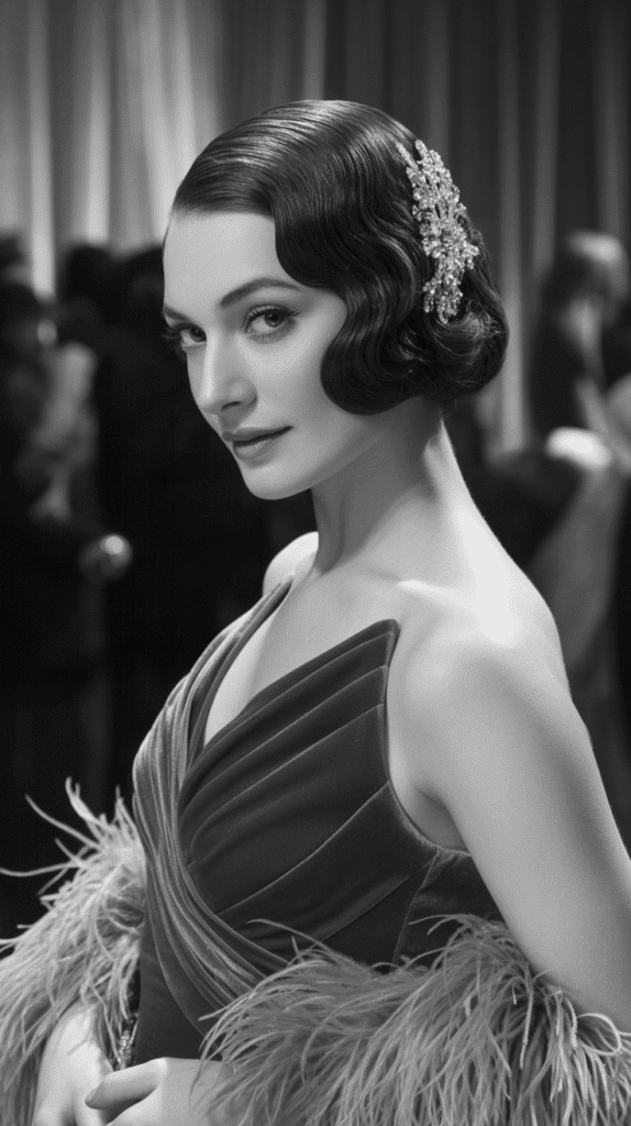 27 Chic 1930s Short Hairstyles Perfect for Timeless Look 27 The Evening Glamour Bob