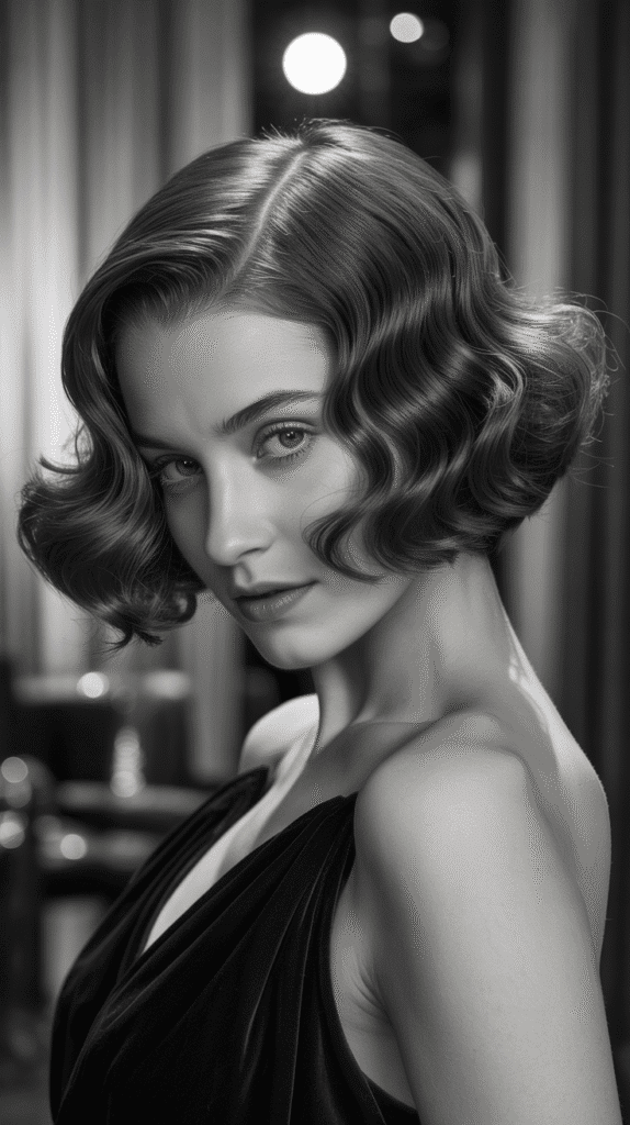 27 Chic 1930s Short Hairstyles Perfect for Timeless Look 16 The Deep Wave Bob