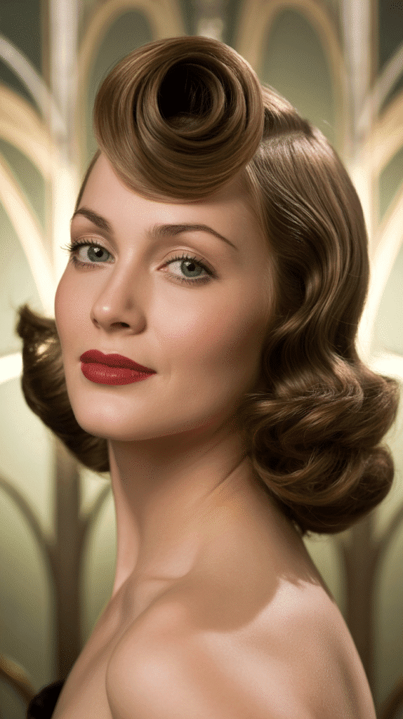 27 Easy 1930s Hairstyles for Long Hair Tutorial for Beginners 10 Pompadour Roll