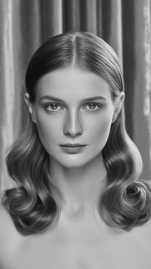 27 Iconic 1930s Hairstyles for Women That Stay Forever Stylish 21 Center Part with Waves