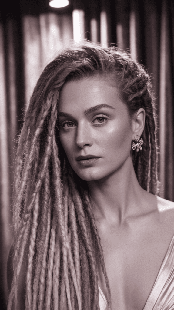 33 Latest Long Dreadlock Styles Full of Elegance and Style 23 Dramatic Side Part with Volume