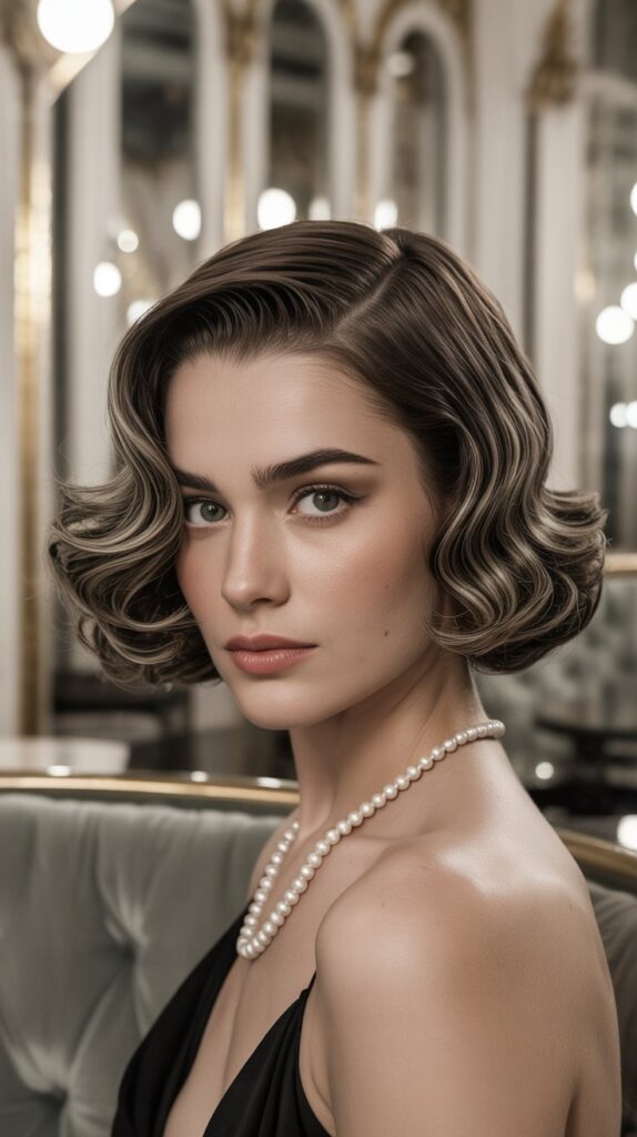 27 Modern French Short Hairstyles That Are Parisian-Approved 17 The Vintage-Inspired Finger Wave Bob