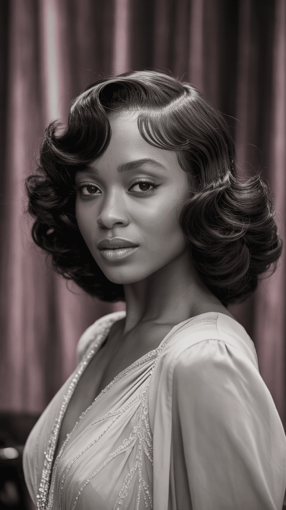 30 Beautiful 1930s Hairstyles for Black Women That Inspire Grace 20 Deep Waves with Side Twist