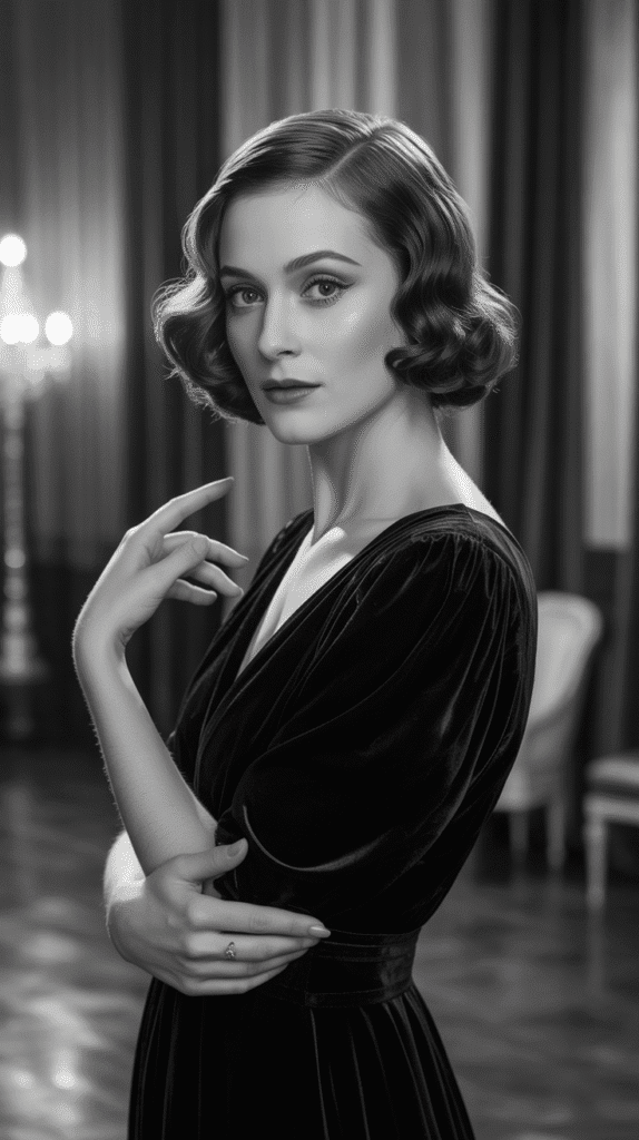 30 Effortless 1930s Hairstyle Ideas for Inspiration 9 Faux Bob with Finger Waves