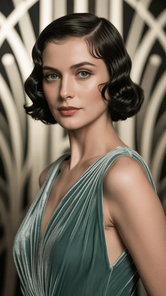 30 Elegant 1930s Hairstyles for Long Hair You'll Fall in Love With 14 Faux Bob with Waves
