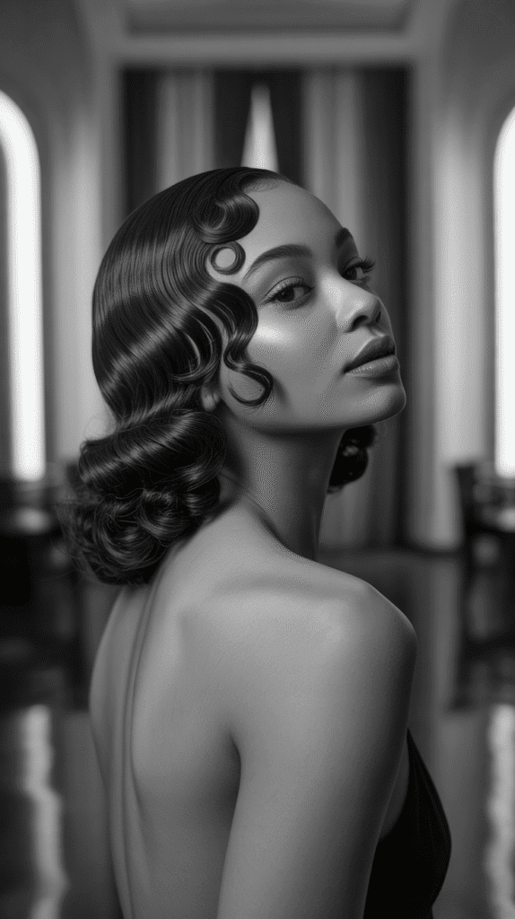 30 Beautiful 1930s Hairstyles for Black Women That Inspire Grace 21 Graduated Waves with Nape Curls