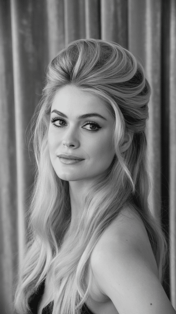 30 Elegant French Hairstyles for Long Hair That Turn Heads 13 The Bardot Half-Updo