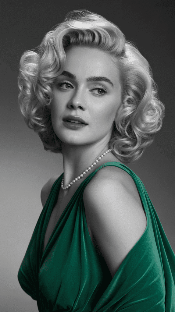 26 Cute Blonde Pin-Up Hairstyles for Black Women With Vintage Vibes 3 Barrel Curls With Champagne Blonde