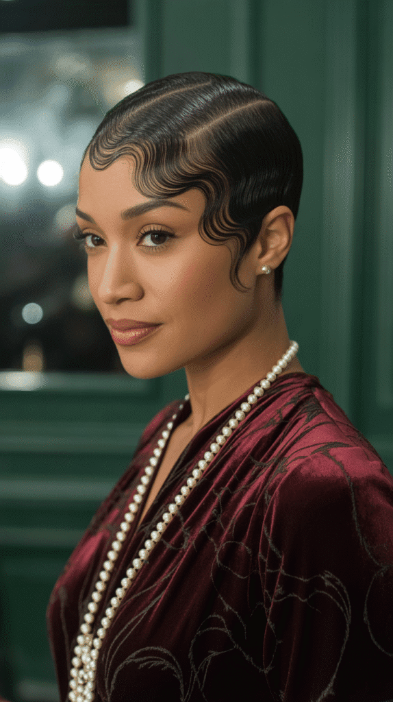 30 Beautiful 1930s Hairstyles for Black Women That Inspire Grace 11 Horizontal Finger Waves