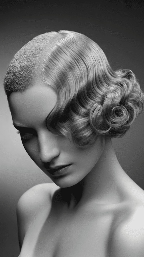 33 Vintage 1930s Updo Hairstyles for Special Occasions 31 Sleek Top with Textured Nape