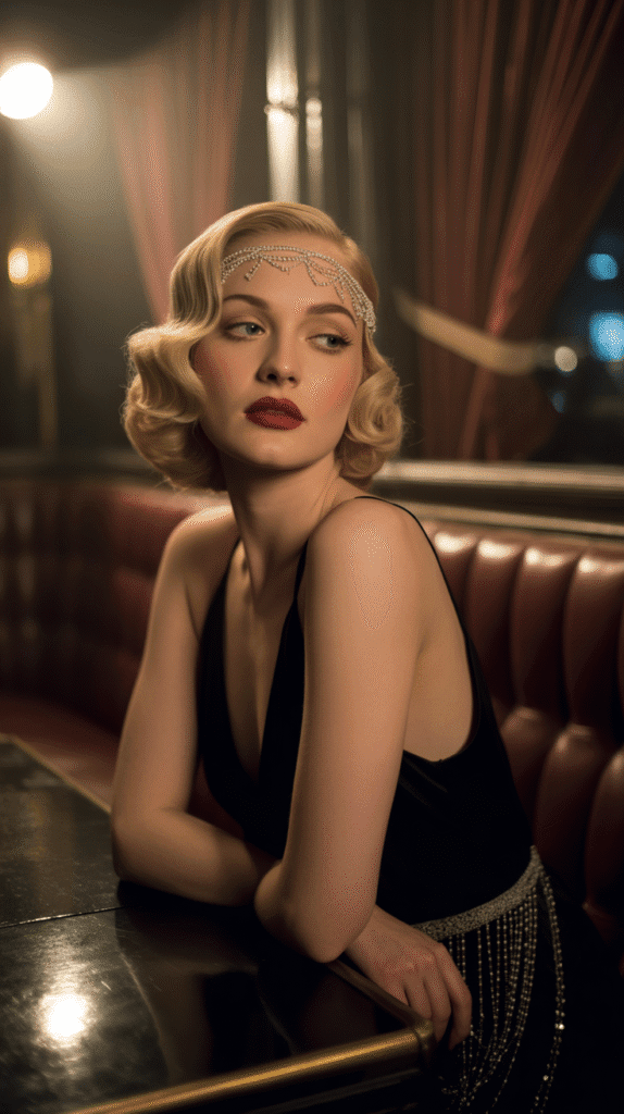 30 Effortless 1930s Hairstyle Ideas for Inspiration 21 Bandeau with Finger Waves
