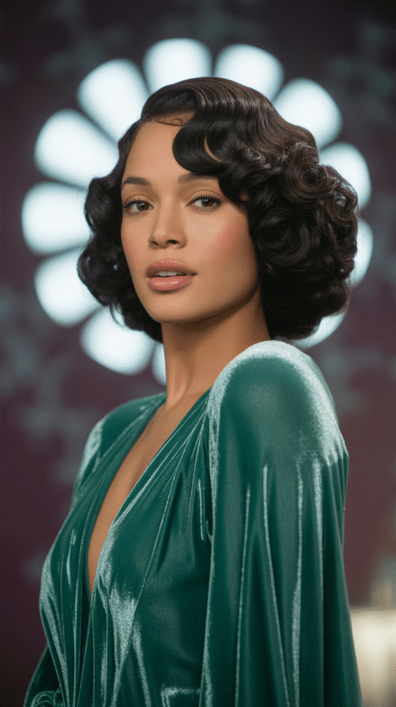 30 Beautiful 1930s Hairstyles for Black Women That Inspire Grace 13 Barrel Curls with Side Sweep