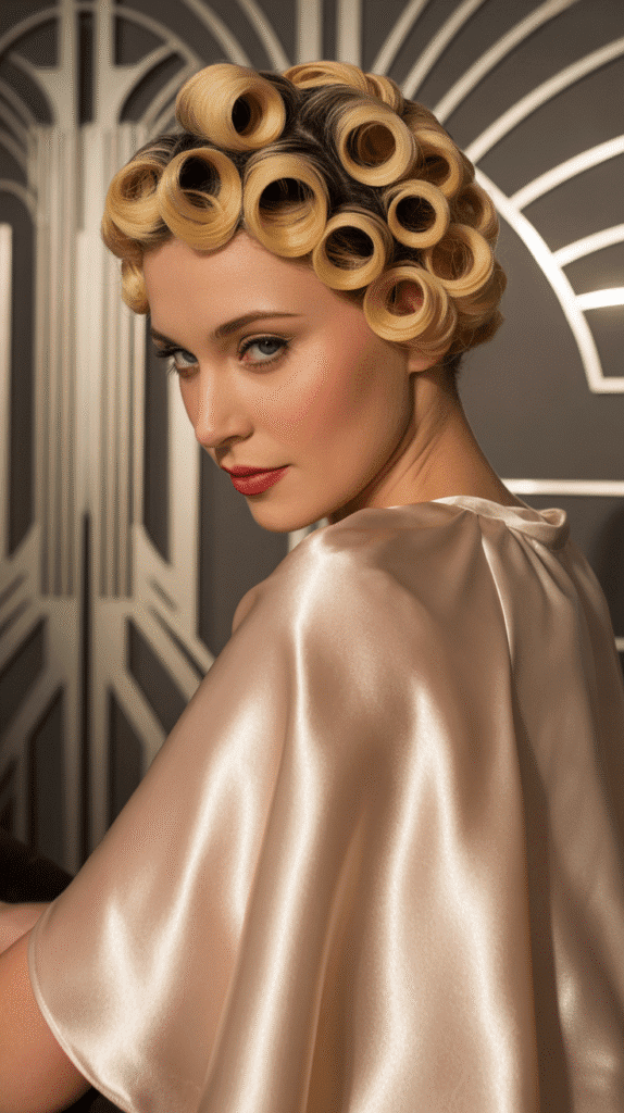 33 Elegant 1930s Updo Hairstyles for Long Hair You Must Try 10 Barrel Curl Updo