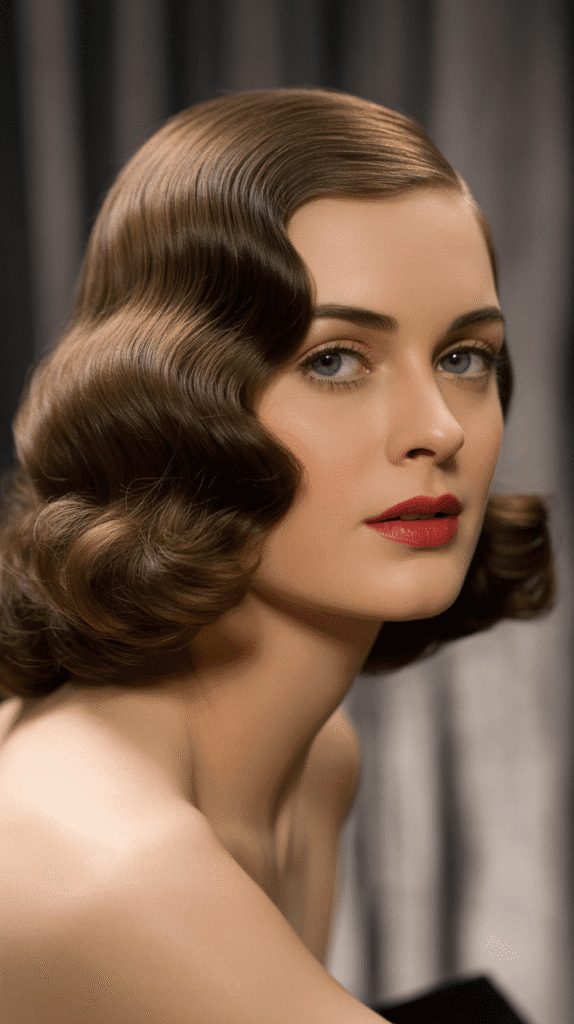 30 Effortless 1930s Hairstyle Ideas for Inspiration 2 Marcel Waves with Deep Side Part
