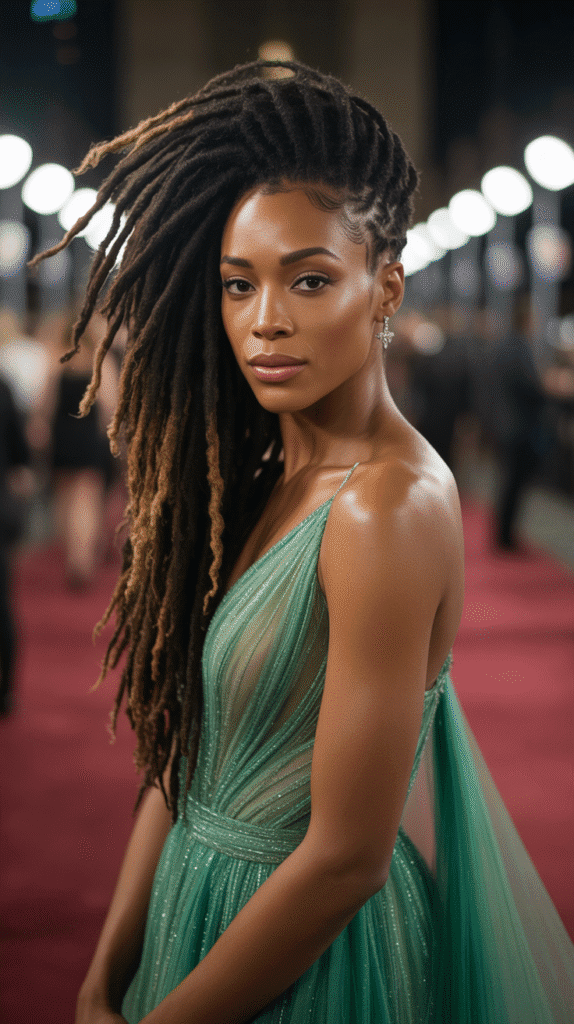 37 Best Dreadlock Styles for Black Women That Slay Every Look 15 Side-Swept Locs