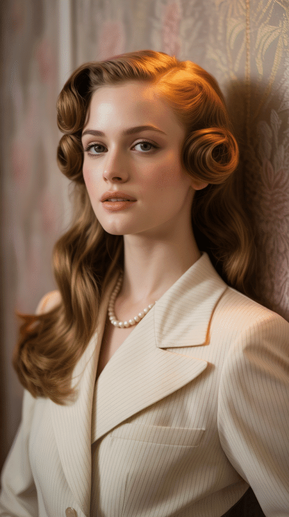 30 Elegant 1930s Hairstyles for Long Hair You'll Fall in Love With 4 Victory Rolls