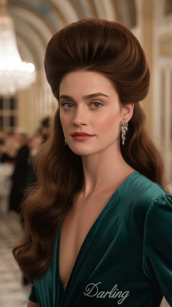 30 Elegant French Hairstyles for Long Hair That Turn Heads 27 Voluminous Half-Up Bouffant