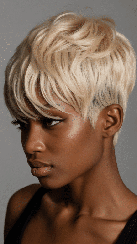 30 Gorgeous Blonde Wig Hairstyles for Black Women You Need to Try 30 Multi-Tonal Blonde Pixie With Undercut