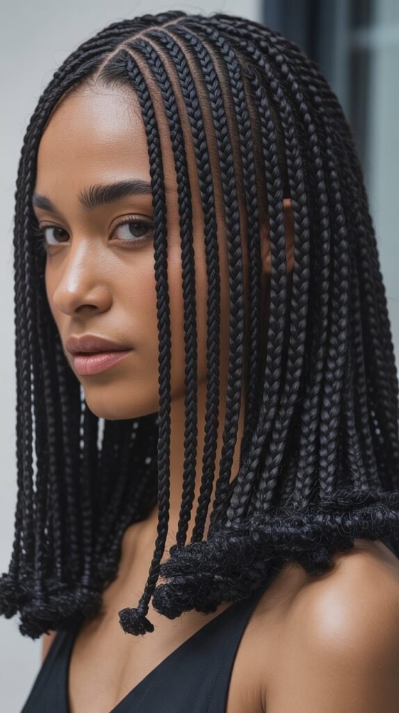 Micro Braids Shoulder Length