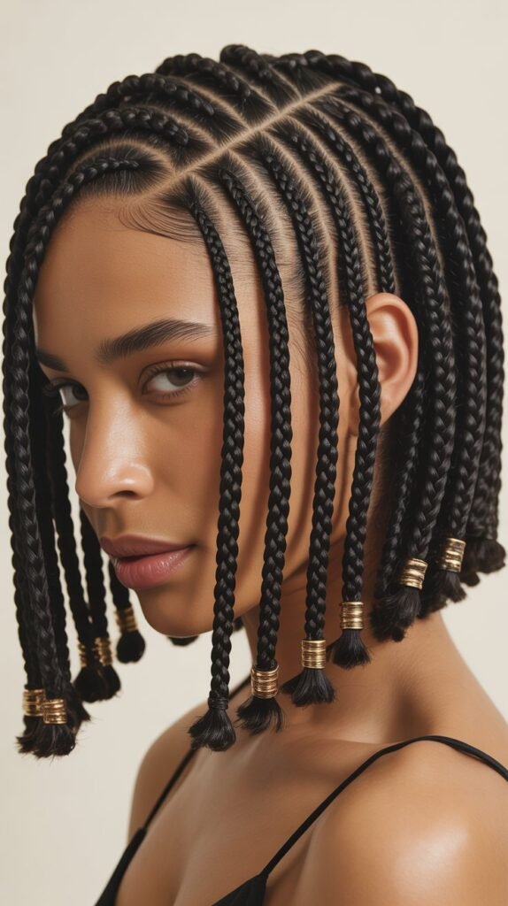 Bob-Length Braids for Chic Sophistication