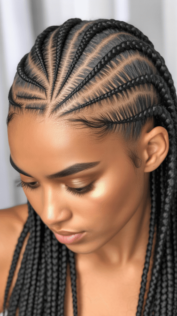 30 Easy Braided Hairstyles for Black Women 21 Zig Zag Cornrows