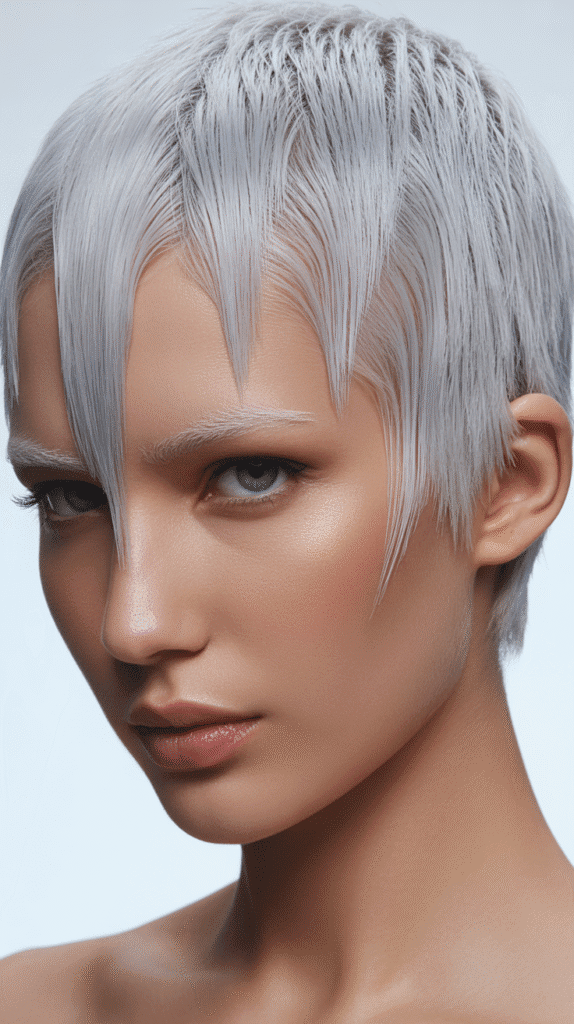 27 Magical Elf Hairstyles for Short Hair Perfect for Cosplay or Holidays 22 Gel-Sculpted Futuristic Elf