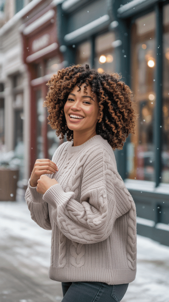 25 Stunning Winter Weave Hairstyles for Black Women That Slay All Season 19 Crochet Braids with Curly Weave