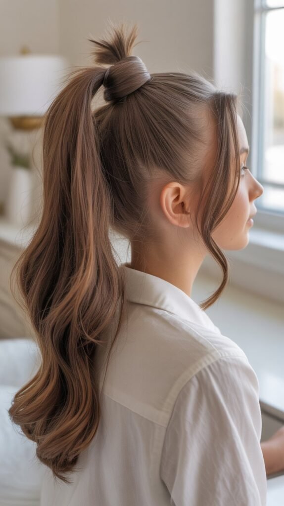  Classic High Ponytail with a Twist