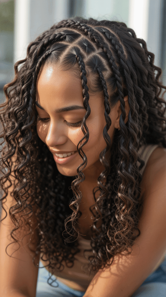 25 Simple Braided Hairstyles for Black Women 16 Tree Braids