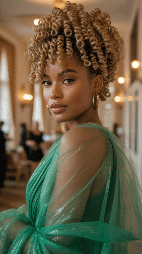 27 Blonde Twist Hairstyles for Black Women Perfect for Any Event 18 Champagne Gold Mini Twists