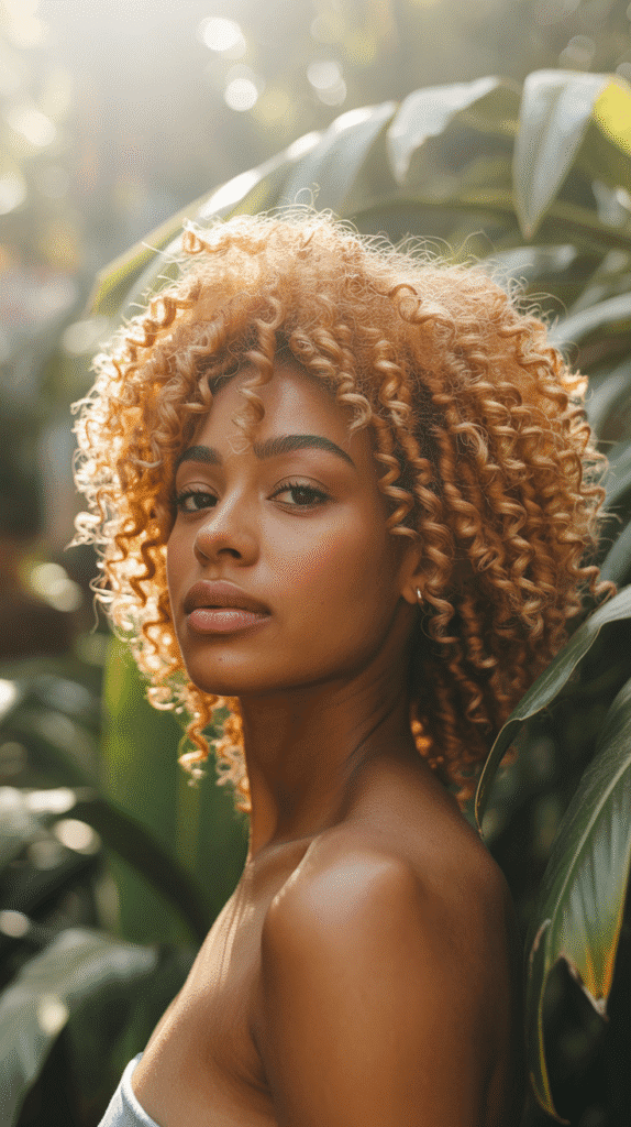 27 Short Blonde Hairstyles for Black Women That Are Totally Trendy 20 Caramel Blonde Twist-Out