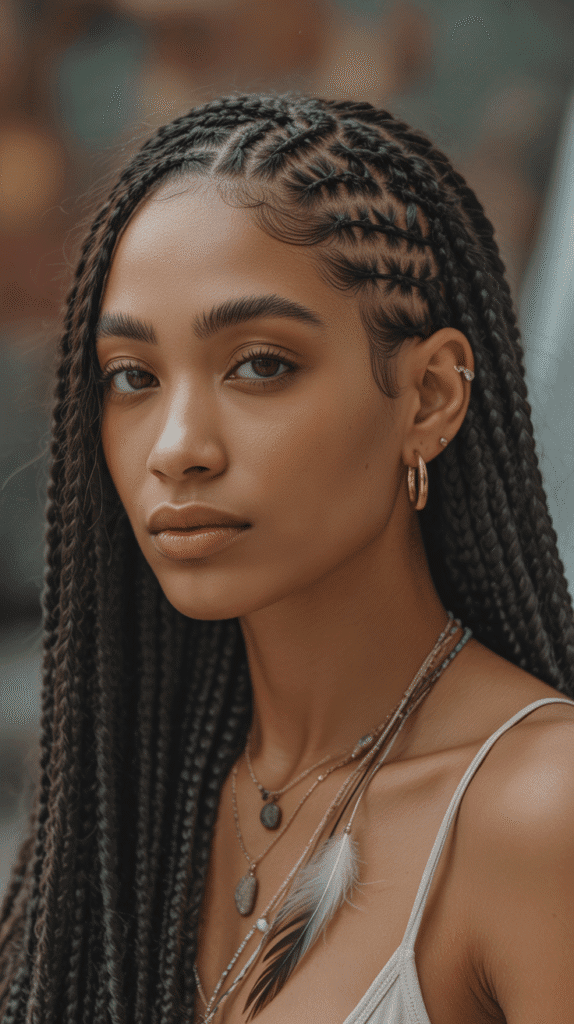 26 Flawless Winter Sew-In Hairstyles for Black Women That Look Effortless 20 Micro Braids Sew-In Combination