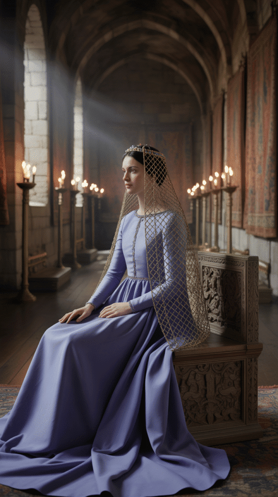 30 Regal Medieval Hairstyles for Princesses and Queens 9 The Medieval Low Bun with Caul