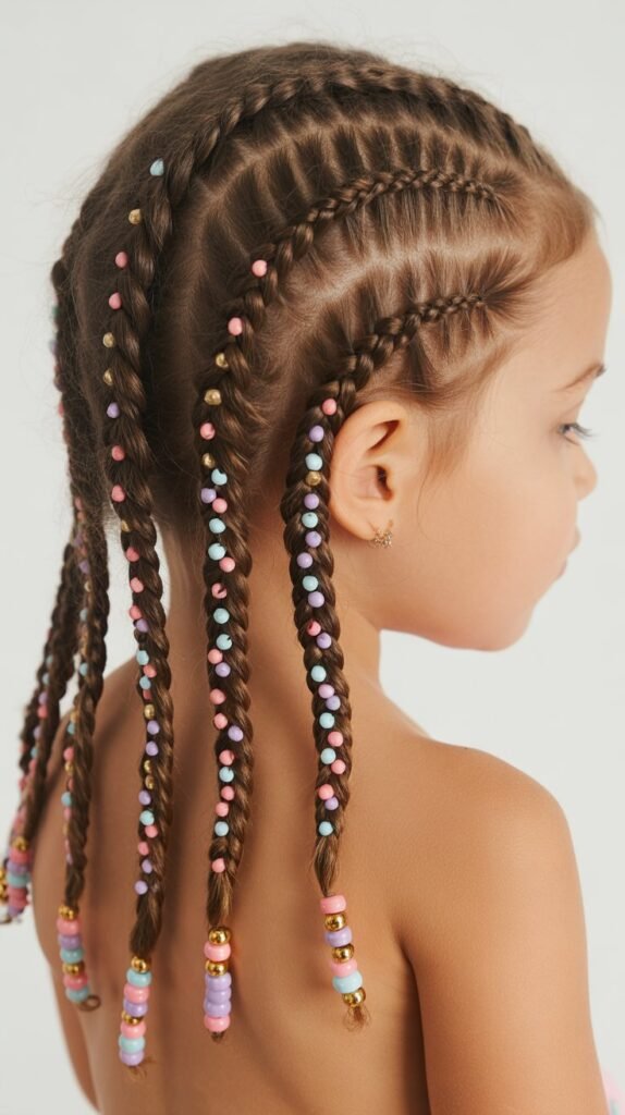  Double Dutch Braids with Beads