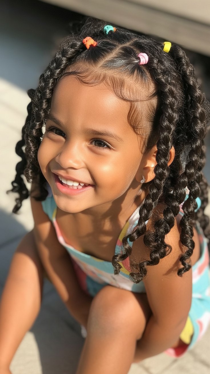Adorable Braided Hairstyles for Kids with Natural Hair