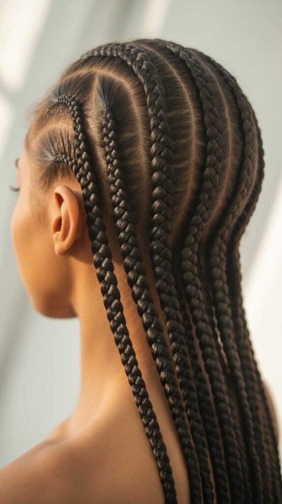 Classic Cornrows Straight Back