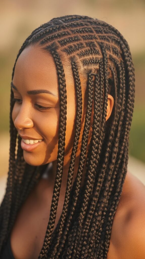 Ghana Weaving Straight Back