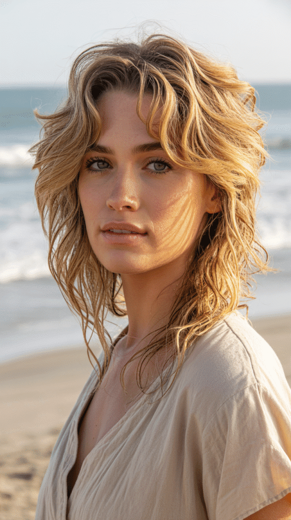 27 Best Hair Colors for Blonde Hair and Green Eyes That Make You Shine 12 Sandy Blonde
