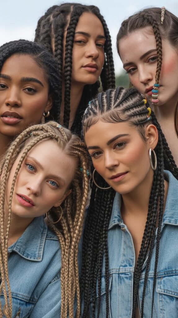 Stylish 90s Braided Hairstyles