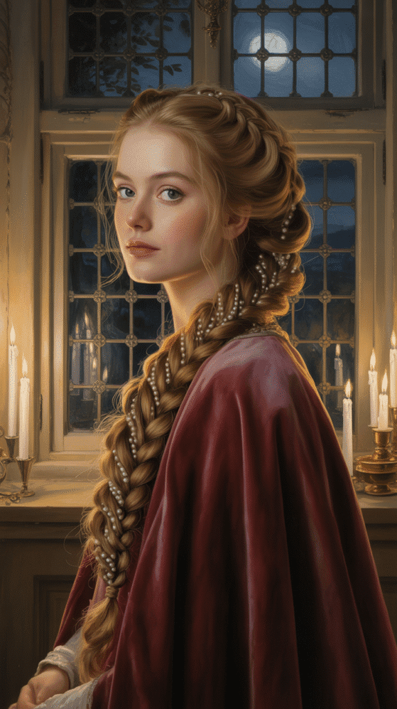 27 Beautiful Medieval Braided Hairstyles for Princesses 4 The Romantic Side Braid