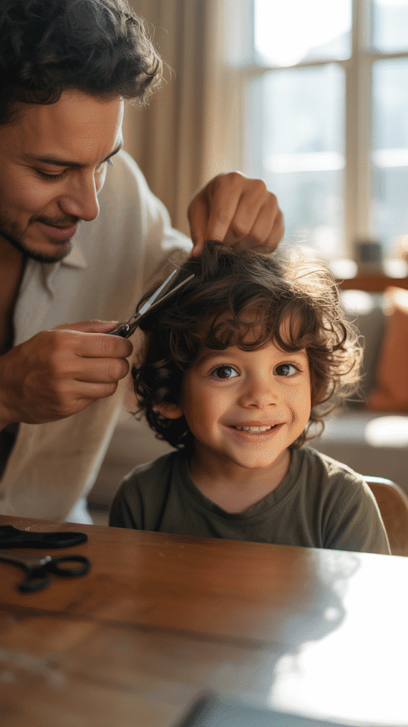 How to Cut Boys' Curly Hair at Home – Simple Guide for Parents 5 Step-by-Step Process for a Basic Curly Haircut