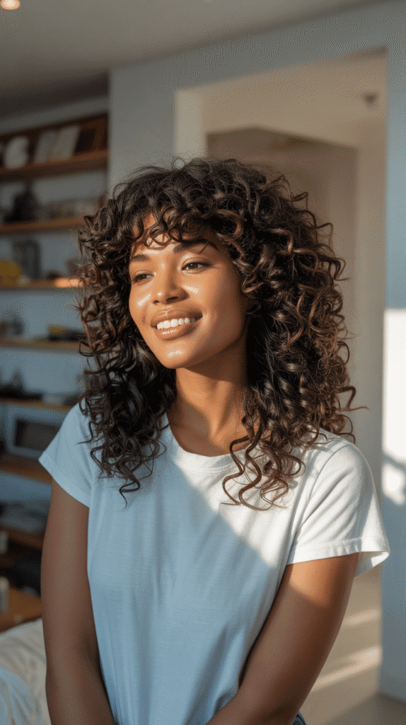 How to Cut Curly Hair with Bangs at Home – Simple Step-by-Step Guide 11 Growing Out Curly Bangs Gracefully