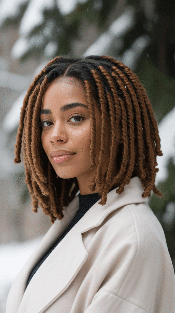 30 Gorgeous Winter Wig Styles for Black Women You'll Want to Try Now 14 Crochet Faux Locs Wig