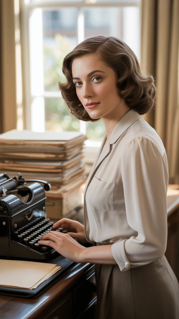 27 Iconic 1930s Hairstyles for Women That Stay Forever Stylish 27 The Working Woman's Wave