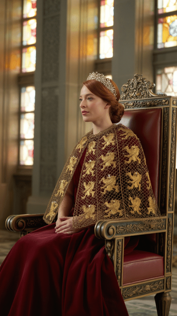 27 Creative Medieval Hairstyle Ideas for Princesses 8 The Heraldic Hair Net