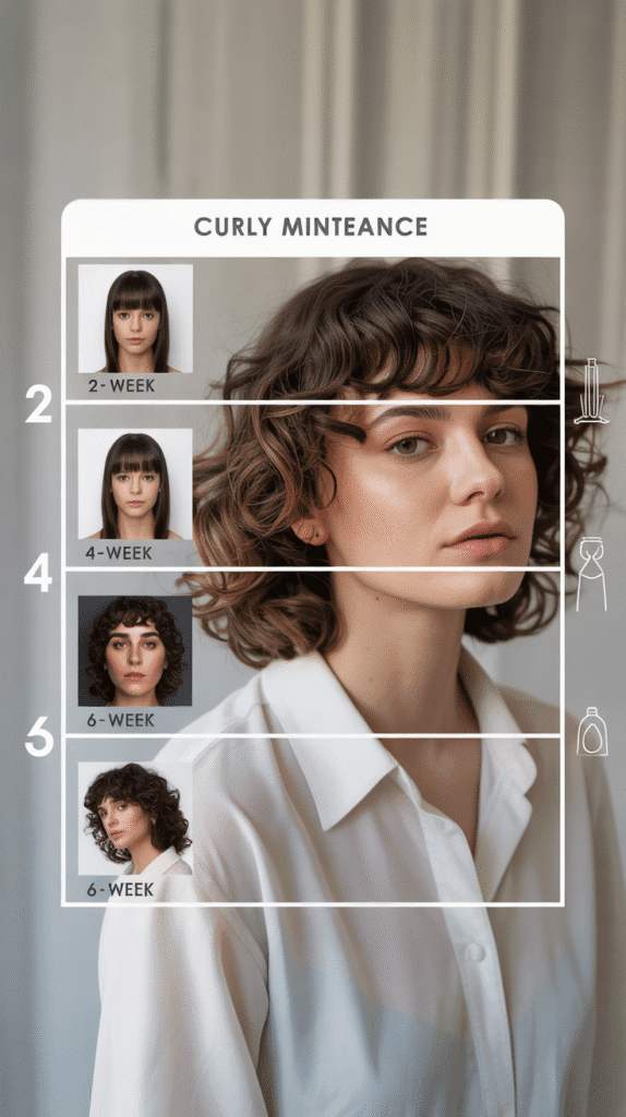 How to Cut Curly Hair with Bangs at Home – Simple Step-by-Step Guide 9 When to Trim: Maintenance Schedule