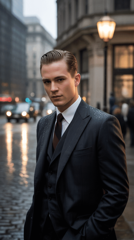 33 Stylish 1930s Hairstyles for Men That Define Retro Charm 28 The Urban Slick Back